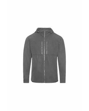 Orlebar Brown Wye Hooded Zip-Up Windbreaker - Gray