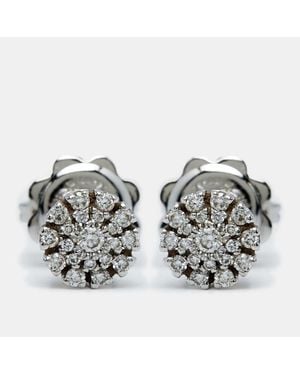 Damiani Margerita Diamonds 18K Earrings - Metallic
