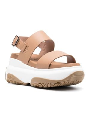 Liu Jo June 06 Chunky Platform Open-Toe Sandals - White