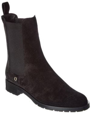 Ferragamo Ferragamo Suede Chelsea Boot - Black