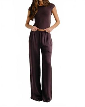 SABLYN Lexi Lower Rise Relaxed Pull On Pant - Blue