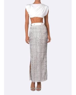 NonChalant Label Faye Skirt - White