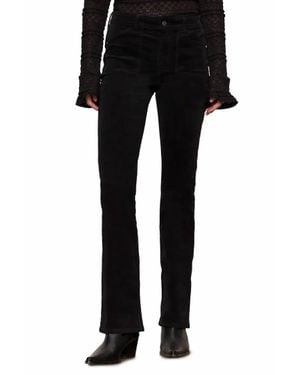 Sanctuary Velveteen Hayden Bootcut Pants - Black