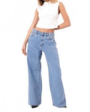 Abrand Jeans 95 Mid Rise Super Baggy Jeans - Blue