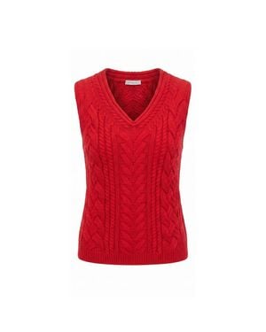 Malo Cotton Sweater - Red