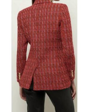 10 Crosby Derek Lam Walted Double Breasted Jacket - Red