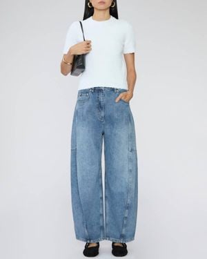 Tibi Serviette Baby Tee - Blue