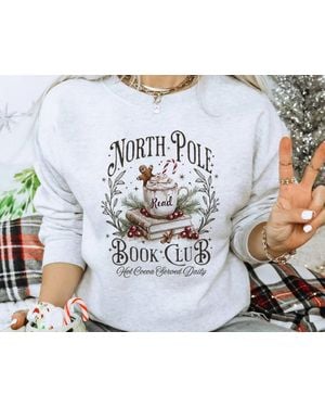 Kissed Apparel North Pole Book Club Sweatshirt - Blue
