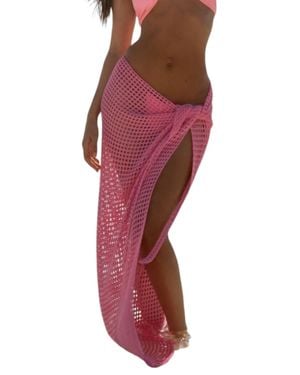 Bananhot Midi Net Sarong - Red