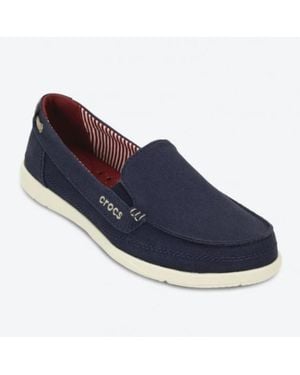 Crocs™ Walu 14391-48T Loafer Canvas Slip On Casual Shoes Kfc100 - Blue