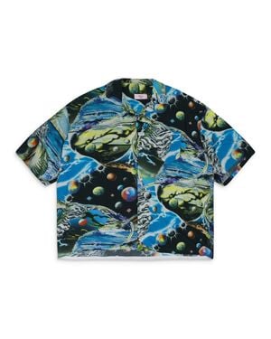 Martine Rose Boxy Hawaiian Button-Down Shirt - Green
