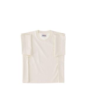 Autry Cropped Heavy Cotton T-Shirt - White