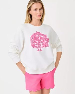 Lilly Pulitzer Ballad Cotton Sweatshirt - White