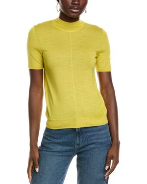 St. John Knit Wool-Blend Top - Yellow