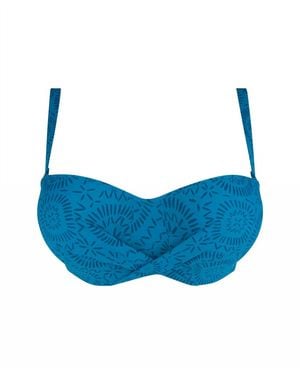 Lise Charmel Bandeau Bikini Top - Blue