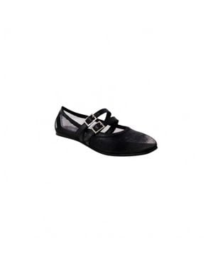 Free People Gemini Mary Jane Flat Shoes - Black
