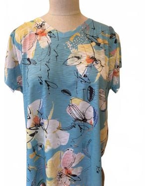 Jess & Jane Bora Bora Light Weight Tee - Blue
