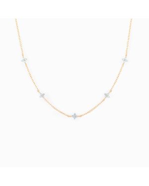 Girls Crew Blossom Love Necklace - Metallic