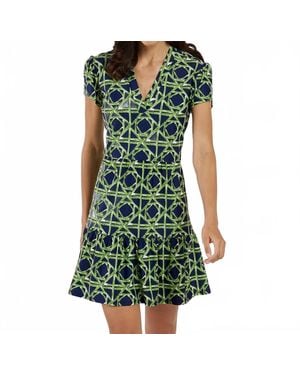Jude Connally Ginger V-Neck Mini Dress - Green