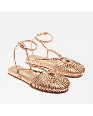 Circus by Sam Edelman Kassie Ankle Strap Sandals - Metallic