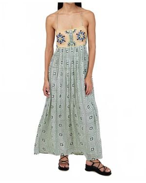Ollari Lucia Maxi Dress - Green