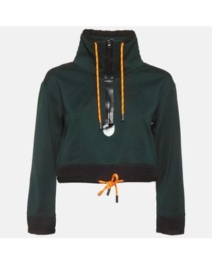DSquared² Jersey Crop Active Sweatshirt - Green
