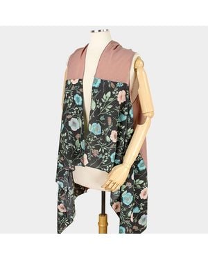 TRUEDAMES Flower Pattern Vest - Green