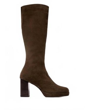 Fly London Zip Up Boots - Brown