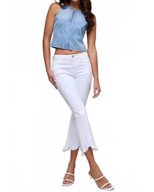 Hidden Jeans Happi Hi-Rise Cropped Flare Jean - Blue