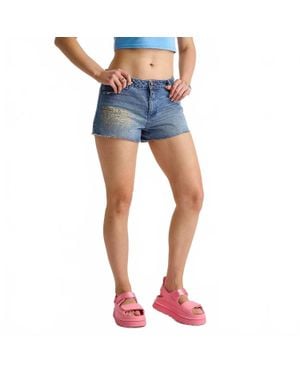 Ed Hardy Dragon Denim Short - Blue