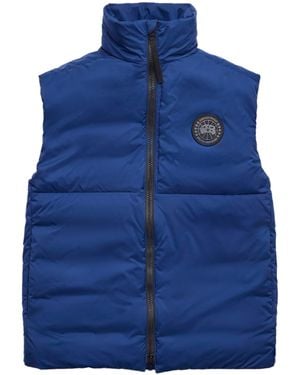 Canada Goose Padded Lodge Vest With High Collar - Blue