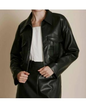 AUREUM Arkwright Vegan Leather Jacket - Black