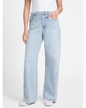 Guess Laurelie Wide-Leg Curvy Jeans - Blue