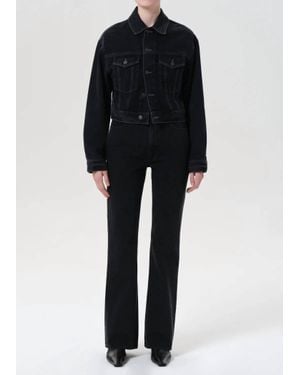 Agolde Leena High-Rise Flare Jean - Black