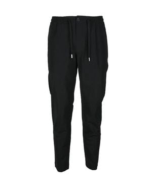 Suns Technical Pants With Elastic Waistband And Drawstring - Black