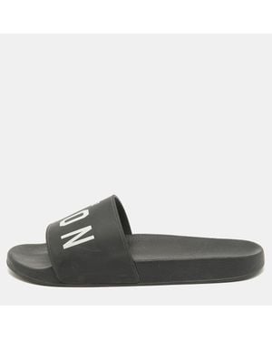 DSquared² Rubber Slide Sandals - Black