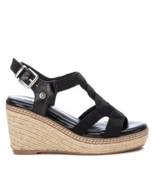 Xti Jute Wedge Sandals By - Blue