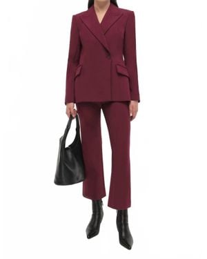 Jonathan Simkhai Surabhi Hourglass Blazer - Red