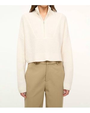 STAUD Hampton Long Sleeve Sweater - Natural