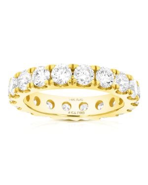 Vir Jewels 3 Cttw Lab Grown Diamond Eternity Ring Wedding Band - Metallic