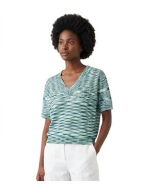 Anonyme Viscose Knitwear Blouse - Blue