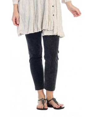 Jess & Jane Mineral Washed Ankle Legging Pant - Blue