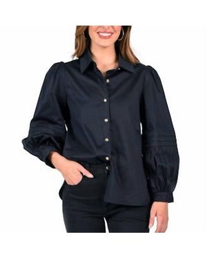 Emily Mccarthy Long Sleeve Oxford Shirt - Blue