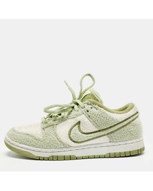 Nike Cotton Blend Dunk Low Se Cc "Fleece Pack Sneakers - White