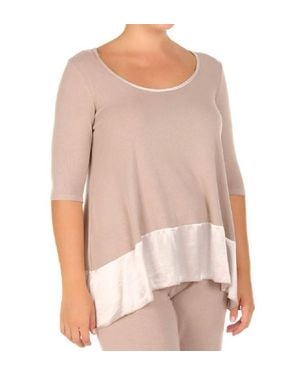 PJ Harlow Kiki Three Quarter Loose Top - Gray