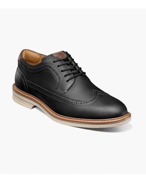 Florsheim Norwalk 13414-010 Oxford Wingtip Dress Shoes Gal1438 - Black