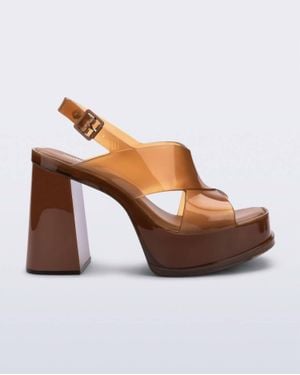 Melissa Dance Adjustable Buckle Heel - Brown