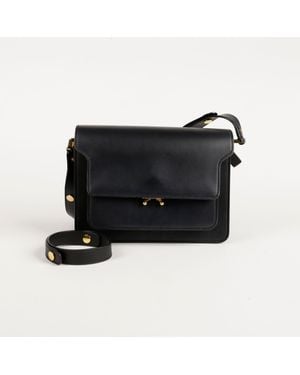 Marni Trunk Medium Shoulder And Crossbody Bag - Black