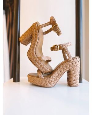 Carrano Ibiza Raffia Platform Sandal - Natural