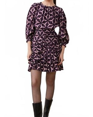 Suncoo Chama Mini Dress - Blue